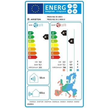 Aer conditionat Ariston Prios, Wi-Fi, 12000 BTU, clasa energetica A++, fara kit de instalare - Img 5