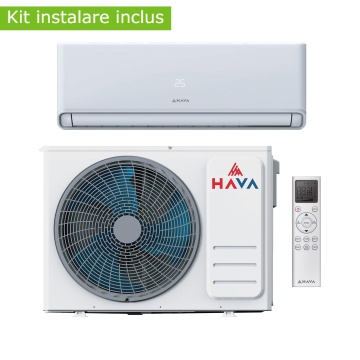 Aer conditionat Hava Smart Plus, Wi-Fi, 24000 BTU, clasa energetica A++, cu kit de instalare inclus