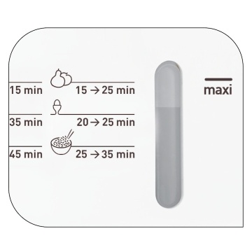 Aparat de gatit cu aburi Tefal VC145130, 900W, 6 L, timer de 60 de minute cu oprire automata, compatibil cu masina de spalat vase, nivel de apa vizibil, accesoriu pentru orez, alb/inox - Img 8