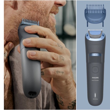 Aparat de tuns barba PHILIPS BT3617/15 cu lame cu autoascutire, 20 de setari de lungime, piepten ajustabil pentru barba (0,5-10 mm), autonomie 60 min - Img 2