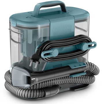 Aspirator cu spalare Rowenta Clean IT IN3021F0, 400W, putere aspirare 11.5kPa, rezervor apa & detergent 1.4L, rezervor apa murdara 0.85L, perie 8 cm, perie spatii inguste, accesoriu autocuratare, design compact, verde & turcoaz - Img 13