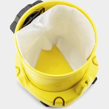 Aspirator umed-uscat Karcher WD 3 V-17/4/20, 1000 W, recipient 17 l, furtun 2 m, functie de suflare, filtru cartus, sac de filtrare, Galben/Negru - Img 9