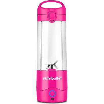Blender portabil Nutribullet NBP003BP, 475 ml, USB‑C, roz