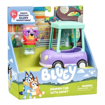 Bluey - Set de joaca Janet și Masina Bunicii, multicolor - Img 3