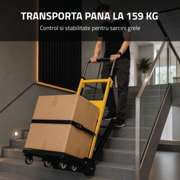 Carucior electric pentru transport pe scari Samus SMET301, 159 kg, Motor 120 W, Senile cauciuc, Acumulator litiu 24 V 13 Ah - Img 15
