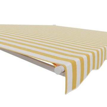Copertina retractabila, manuala, poliester, 250 x 200 cm, alb/galben - Img 5