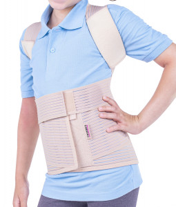 Corset toraco lombo sacral, pentru copii, Triamed Tls 01 Junior, SRT128, Bej - Img 2