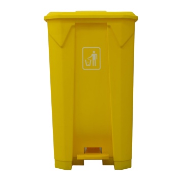 Cos de gunoi cu pedala de clasificare Limpio B2-010C-G, 68 L, 48 x 43 x 65.5 cm, Plastic, Galben
