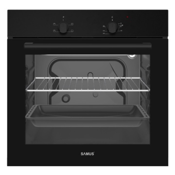 Cuptor incorporabil Samus SC620G4B, 62 L, 4 functii, 2200 W, Grill, Clasa A, Negru