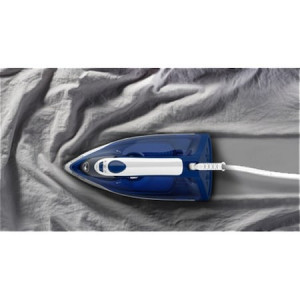 Fier de calcat Tefal Express Steam FV2838E0, 2400W, jet de abur 180 g/min, abur variabil 0-40 g/min, 270 ml, functie anticalcar, alb/albastru - Img 3