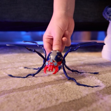 Figurina Skitter Bot Hex Bots – paianjen robot albastru - Img 6