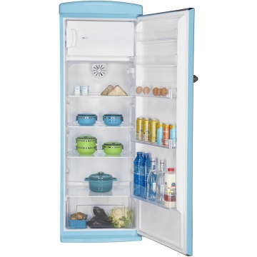 Frigider cu o usa Fram FSD-VRR315BLF+, 315l, Clasa F, Ventilator, Lumina LED, H 176.9 cm, Albastru - Img 4