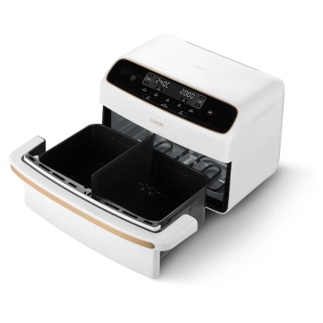 Friteuză cu aer cald COSORI Dual Blaze TwinFry™ Compact 8,6 litri (alb) - Img 3