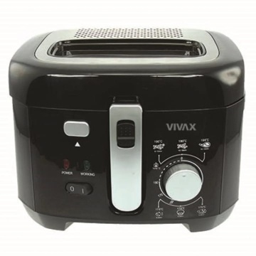 Friteuza Vivax DF-1800B, Putere 1800W, Capacitate 2, 5 Kg, termostat variabil, maner multifunctional, Negru - Img 9