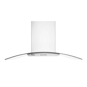 Hota tip Cupola Tornado Eva 1200 (90) LED, 1 motor Turbo, latime 90 cm, 3 viteze, absorbtie 1200 m3/ora, filtru anti-grasimi aluminiu 5 straturi, Inox - Img 1