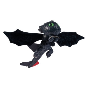 How To Train Your Dragon 2025 - Toothless Hug and Glide, Dragon de pluș interactiv 30 cm, Multicolor, 4 ani+ - Img 4