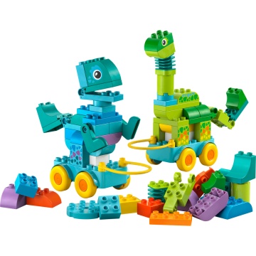 LEGO® DUPLO® - Dinozauri pe roti 3 in 1 10451, 108 piese - Img 9