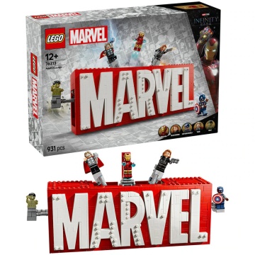 LEGO® Marvel - Sigla si minifigurine Marvel 76313, 931 piese