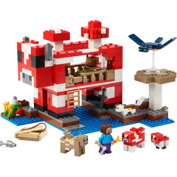 LEGO® Minecraft™ - Casa Ciuper-vaca 21270, 500 piese - Img 9