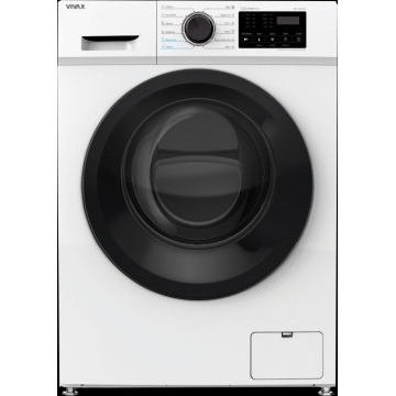 Masina de spalat rufe VIVAX WFL-141012CI, 10kg, 1400 RPM, BLDC Motor Inverter, Clasa A, Steam Hygiene, Children's sensitive laundry, Eco, Display digital, Control electronic, Stain Magic, Quick Wash, Delay Start, 16 Programe, Alb