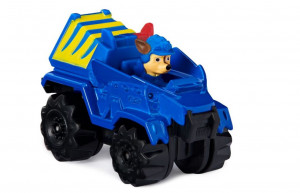 Masinuta Paw Patrol Dino Rescue, Chase, Albastru, 10 cm - Img 3