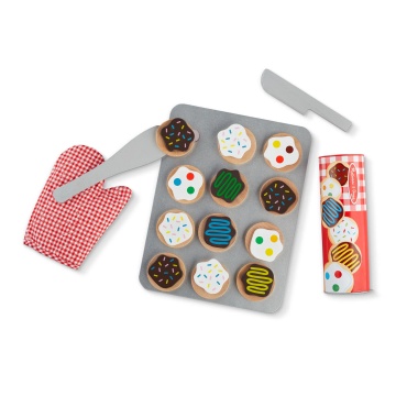Melissa & Doug – Setul de joacă din lemn cu Fursecuri, Multicolor, 3 ani+ - Img 3