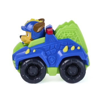 Mini vehicul cu figurina, Paw Patrol the Dino Movie, Pup Squad Racers, Chase - Img 4