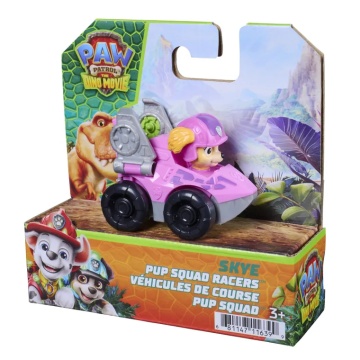 Mini vehicul cu figurina, Paw Patrol the Dino Movie, Pup Squad Racers, Skye - Img 7