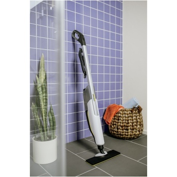 Mop cu abur Karcher SC 2 Upright, 1600 W, rezervor 0,4 l, reglare abur, cartus de decalcifiere, 1.513-500.0, Alb/Negru - Img 5