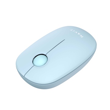 Mouse office wireless HAVIT MS57GT, Ergonomic, 1600 dpi, 3 butoane, Bluetooth 2.4 GHz, Albastru - Img 2