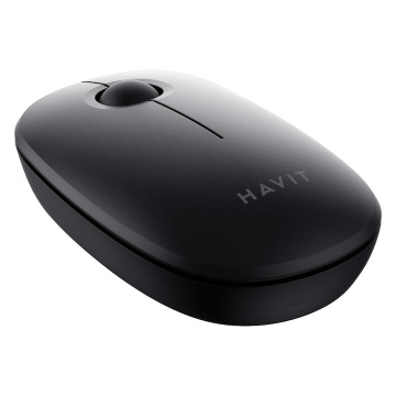Mouse office wireless HAVIT MS57GT, Ergonomic, 1600 dpi, 3 butoane, Bluetooth 2.4 GHz, Negru - Img 5