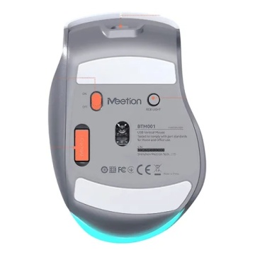 Mouse office wireless Meetion BTM001, 1600 dpi, Negru - Img 4
