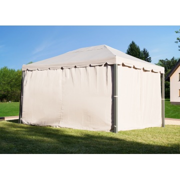 Pavilion gradina, aluminiu/poliester, 400 x 300 cm, H 282 cm, bej - Img 2