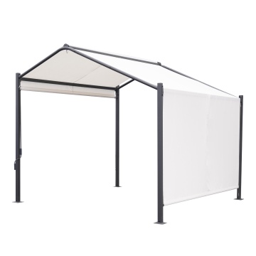 Pavilion, otel/poliester, 300 x 300 cm, H 280 cm, alb - Img 3
