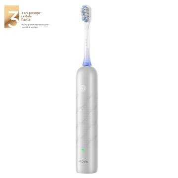 Periuta de dinti electrica Mova Fresh Pro, 69000 vibratii/min, Wireless, Argintiu