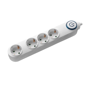 Prelungitor Samus 4 prize Schuko, 5m, 3680w, 3x 1,5mmp, intrerupator 4PI5-3680