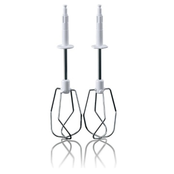 (Resigilat) Mixer de mana Braun HM3000WH, 450 W, 5 viteze + Turbo, 2 palete, 2 carlige pentru aluat, Alb/Gri - Img 3