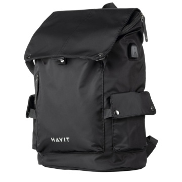 Rucsac Laptop HAVIT H0033, Impermeabil, Rezistent la șocuri, Port USB, 300x160x450 mm, Negru