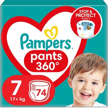 Scutece-chilotel Pampers Pants Mega Box, Marimea 7, 17+ kg, 74 buc - Img 8