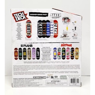 Set 6 mini placi skateboard, Tech Deck, Bonus Pack, Baker - Img 2
