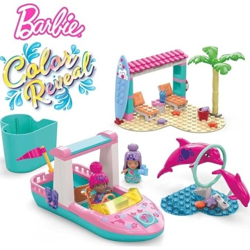 Set de constructie, Mega, Barbie Color Reveal Adventure, +5ani, Multicolor - Img 3