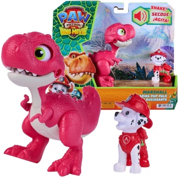 Set dinozaur cu figurina, Paw Patrol, Roaring Pup Pals, Marshall