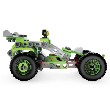 Spin Master - Set constructie metalic Meccano, Junior Pull Back Buggy, 138piese - Img 2