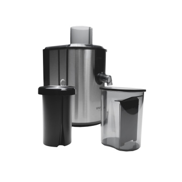 Storcator de fructe si legume, VIVAX AJ-400, putere 400 W, diametru tub 6.5 cm, recipiente de suc si pulpa, Inox, Argintiu - Img 5
