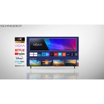 Televizor SMART VIDAA Schneider LED50‑SC691K, 127 cm (50”), 4K UHD, DLED, Borderless, Unghi larg 178°, 3x HDMI, Clasa F, Negru - Img 2