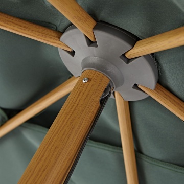 Umbrela terasa, aluminiu/poliester, 300 x 194 cm, H 255 cm, verde - Img 9