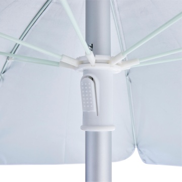 Umbrela terasa, aluminiu/poliester, Ø 200 cm, H 215 cm, verde deschis - Img 8