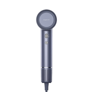 Uscator de par HAVIT HD202-EU, 1600 W, Functie ionica, 4 niveluri de temperatura, Albastru - Img 3