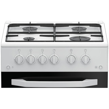 Aragaz Arctic AGM5511DTTL, 4 arzatoare, Gaz, Aprindere electrica plita/cuptor, Safety Plus, Grill, Timer, Arzatoare cu eficienta ridicata, 50 cm, Alb - Img 2