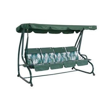 Balansoar Sorrento 4 Locuri – 232 x 120 x 164 cm, structură metalică, confort sporit, utilizare exterior, Verde